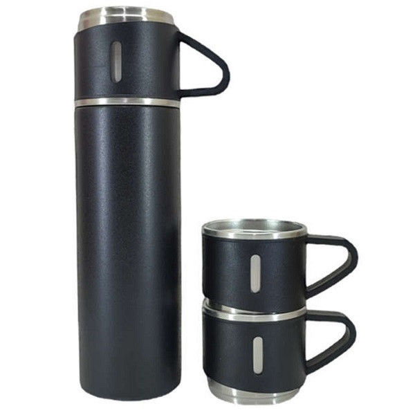 فلاسک و لیوان مدل hot-cold گنجایش 0.5 لیتر بسته 3 عددی - جعبه آسیب دیده
