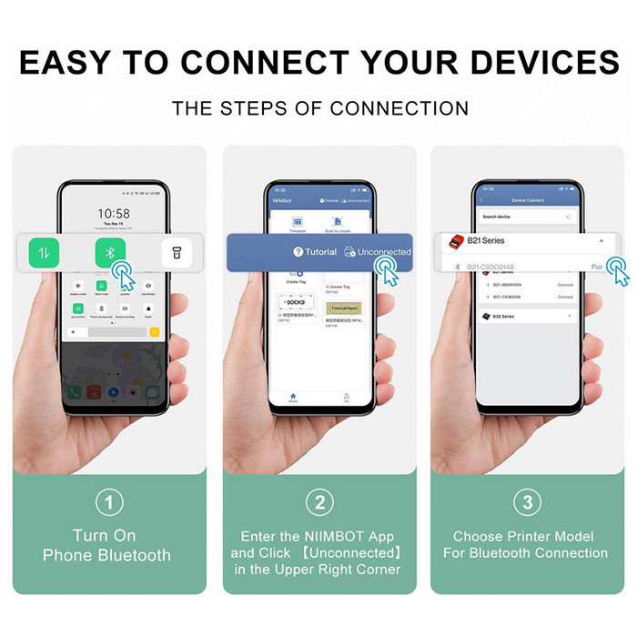 پرینتر لیبل زن لونار نیمبات مدل Nimbot jingchen B21