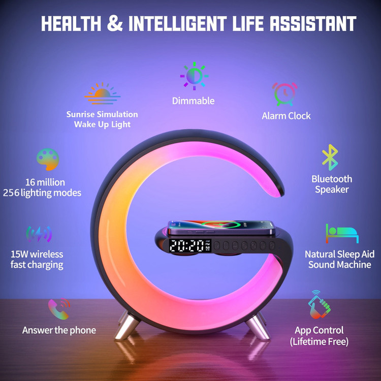 اسپیکر بلوتوثی قابل حمل طرح RGB مدل G شکل N69 - اورجینال