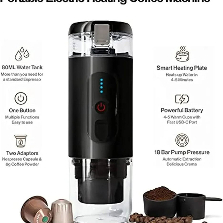 اسپرسو ساز شارژی قابل حمل مدل Mini Espresso CF-1801BGC