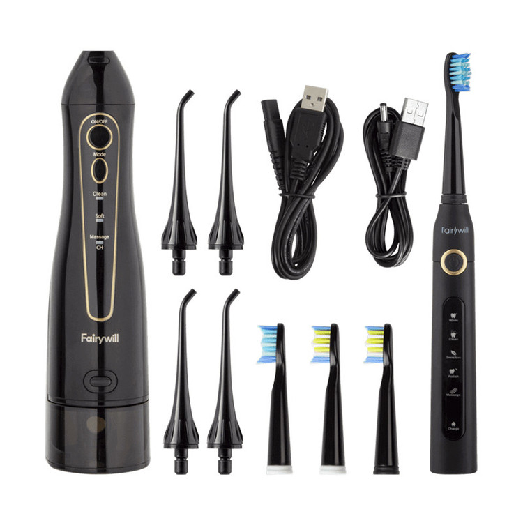 مسواک برقی FAIRY WILL مدل Oral Care Combo (5020+507E)به همراه واترجت شستشوی دهان و دندان