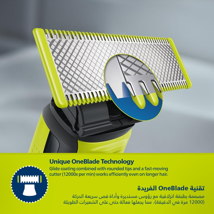ماشین اصلاح Philips OneBlade QP2824/10 – سبک، ضدآب و دوطرفه