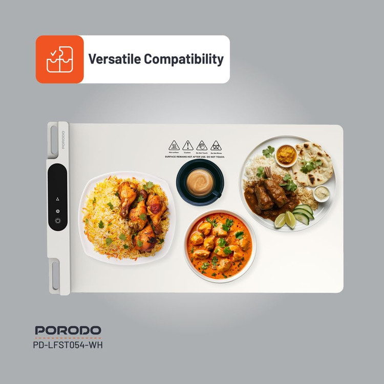 صفحه گرمکن غذا قابل حمل و رولشونده – Porodo Lifestyle Warming Mat
