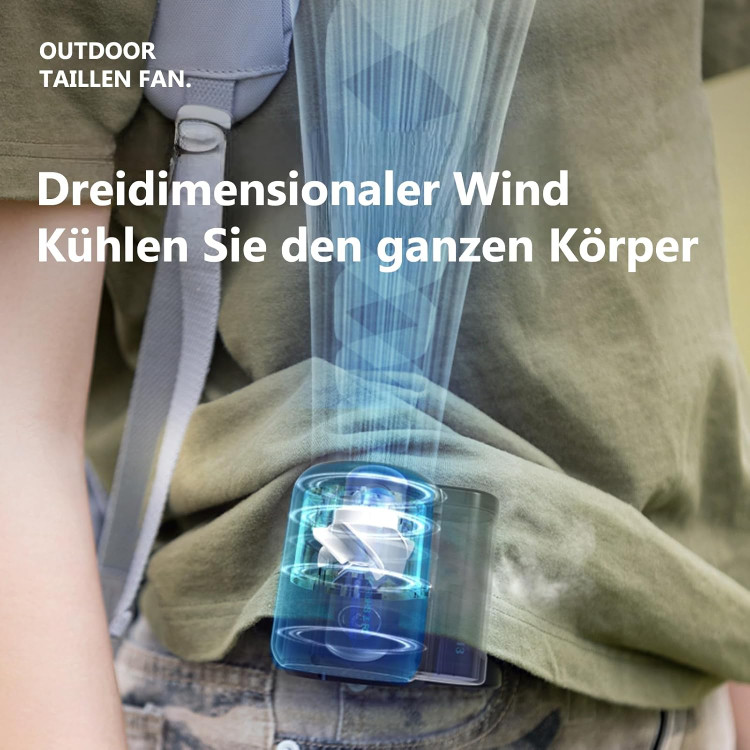 فن کمری قابل حمل سهحالته مدل Portable Handheld Fan