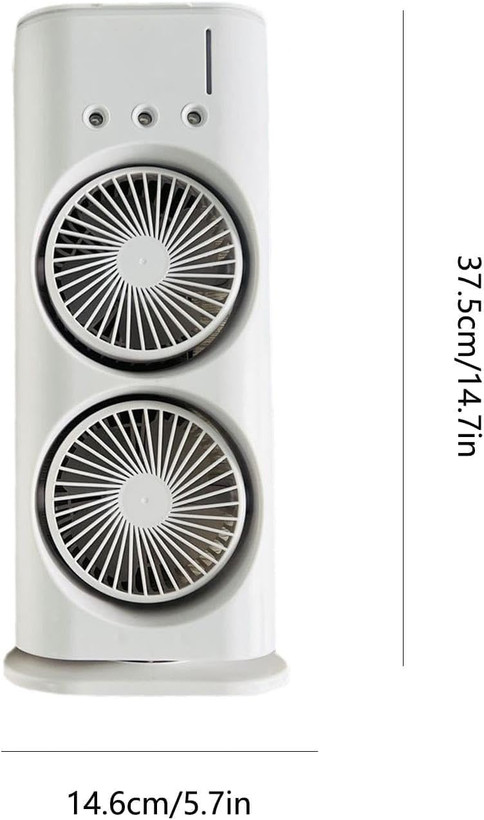 پنکه مهپاش دوقلو قابل حمل مدل Dual Spray Fan