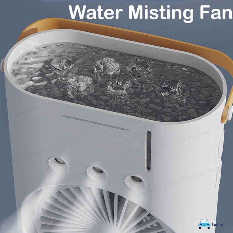 پنکه مهپاش دوقلو قابل حمل مدل Dual Spray Fan
