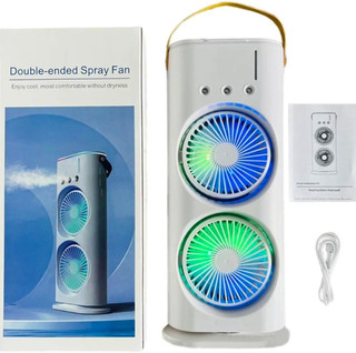 پنکه مهپاش دوقلو قابل حمل مدل Dual Spray Fan