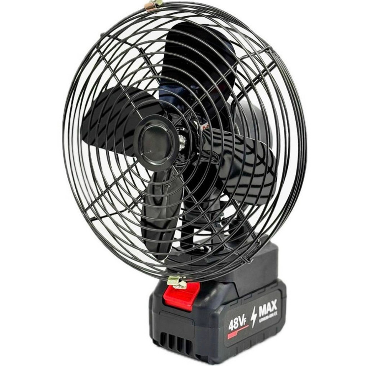پنکه شارژی ۴۸ ولت توری فلزی مدل FAN LITHIUM 3PIN
